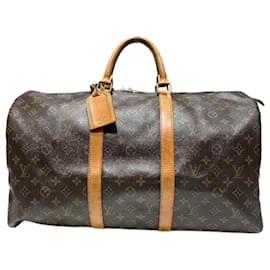 Louis Vuitton-Louis Vuitton Monogram Keepall 60 Bag-Brown