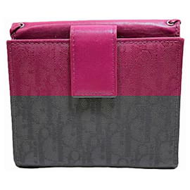 Christian Dior-Christian Dior Dior Trotter Heart Bi-fold Wallet-Pink