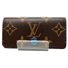 Louis Vuitton-Louis Vuitton Monogram Multicle 4 Key Case-Brown,Monogram