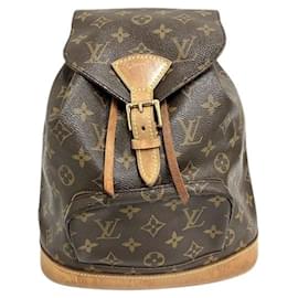 Louis Vuitton-Louis Vuitton Monogram Montsouris MM Backpack-Brown,Monogram