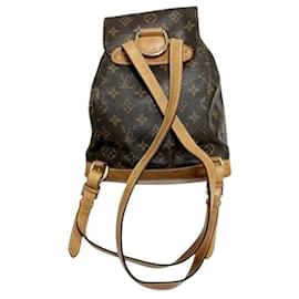 Louis Vuitton-Louis Vuitton Monogram Montsouris MM Backpack-Brown,Monogram