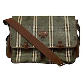 Burberry-Burberry Green Check Shoulder Bag-Green
