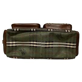 Burberry-Burberry Green Check Shoulder Bag-Green