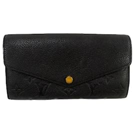 Louis Vuitton-Louis Vuitton Monogram Empreinte Long Wallet-Black