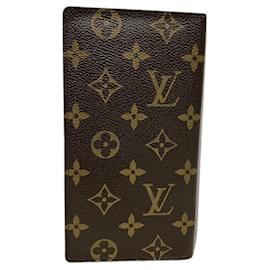 Louis Vuitton-Louis Vuitton Monogram Long Wallet-Brown,Monogram