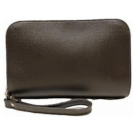Louis Vuitton-Louis Vuitton Taiga Baikal Clutch Bag-Brown