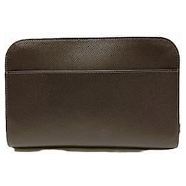 Louis Vuitton-Louis Vuitton Taiga Baikal Clutch Bag-Brown