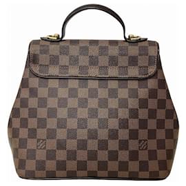 Louis Vuitton-Louis Vuitton Damier Bergamo PM N41167 Shoulder Bag-Brown,Damier ebene