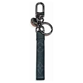 Louis Vuitton-Louis Vuitton Monogram Eclipse Keyring-Black,Silvery,Monogram