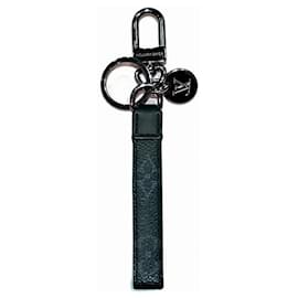 Louis Vuitton-Louis Vuitton Monogram Eclipse Keyring-Black,Silvery,Monogram