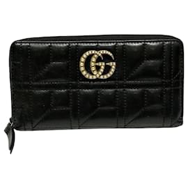 Gucci-Gucci GG Marmont 443123 Long Wallet-Black