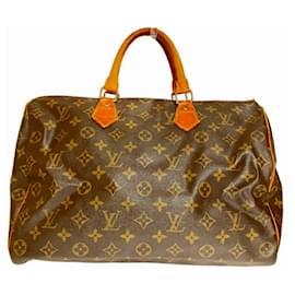Louis Vuitton-Louis Vuitton Monogram Speedy 35 Handbag-Brown,Monogram