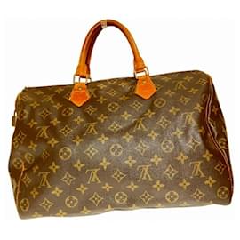 Louis Vuitton-Louis Vuitton Monogram Speedy 35 Handbag-Brown,Monogram