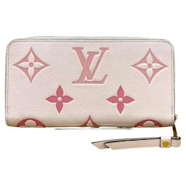 Louis Vuitton-Louis Vuitton Monogram Empreinte Zippy Wallet-Pink
