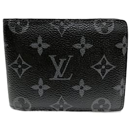 Louis Vuitton-Louis Vuitton Monogram Eclipse Bi-Fold Wallet-Brown,Black,Monogram