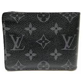 Louis Vuitton-Louis Vuitton Monogram Eclipse Bi-Fold Wallet-Brown,Black,Monogram