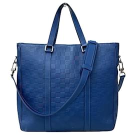 Louis Vuitton-Louis Vuitton Damier Infini Tadao PM N41352 Bag-Blue