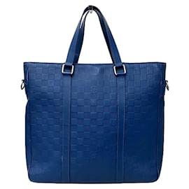Louis Vuitton-Louis Vuitton Damier Infini Tadao PM N41352 Bag-Blue