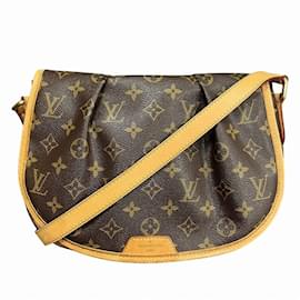 Louis Vuitton-Louis Vuitton Monogram Menilmontant PM M40474 Shoulder Bag-Brown