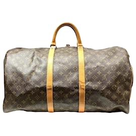 Louis Vuitton-Louis Vuitton Keepall Bandouliere 55-Brown