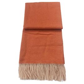 Autre Marque ALEXANDRE TURPAULT Plaid Nomade in baby alpaca arancione Arancione