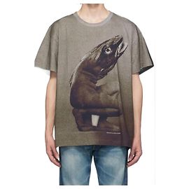 Autre Marque T-shirt Vyner Articles Cod Marrone e Nero Cotone Marrone Nero