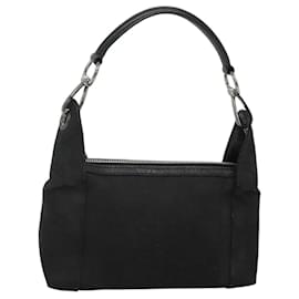 Gucci-GUCCI GG Canvas Hand Bag Black Silver 113024 Auth mr1235-Black,Silvery
