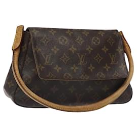 Louis Vuitton-LOUIS VUITTON Monogram Mini Looping Shoulder Bag M51147 LV Auth BD1271-Monogram