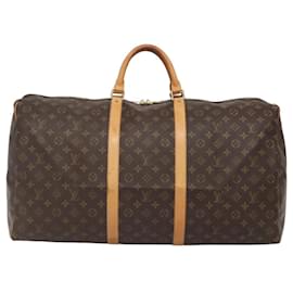 Louis Vuitton-LOUIS VUITTON Monogram Keepall 60 Boston Bag M41422 LV Auth nb387-Monogram