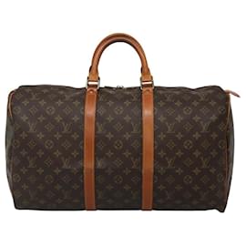 Louis Vuitton-LOUIS VUITTON Monogram Keepall 50 Boston Bag M41426 LV Auth nb385-Monogram