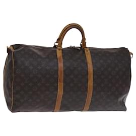 Louis Vuitton-LOUIS VUITTON Monogram Keepall Bandouliere 60 Boston Bag M41412 LV Auth MY311-Monogram