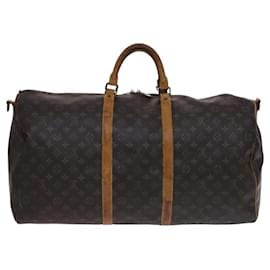 Louis Vuitton-LOUIS VUITTON Monogram Keepall Bandouliere 60 Boston Bag M41412 LV Auth MY311-Monogram