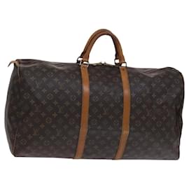 Louis Vuitton-LOUIS VUITTON Monogram Keepall 60 Boston Bag M41422 LV Auth MY366-Monogram