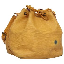 LOUIS VUITTON Epi Petit Noe Borsa a Spalla Gialla M44109 LV Auth BD1152 Giallo