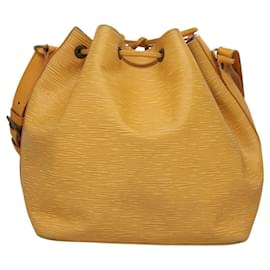 Louis Vuitton-LOUIS VUITTON Epi Petit Noe Shoulder Bag Yellow M44109 LV Auth BD1152-Yellow
