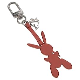 Louis Vuitton-LOUIS VUITTON Rabbit Jeff Key Ring metal Pink M62734 LV Auth bs24153-Pink