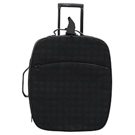 Chanel-CHANEL Carry Case New Travel line suitcase Nylon Black CC Auth bs23739-Black
