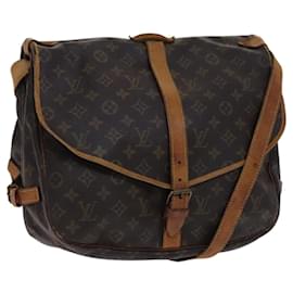 Louis Vuitton-LOUIS VUITTON Monogram Saumur 35 Shoulder Bag M42254 LV Auth ep8253-Monogram