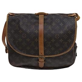 Louis Vuitton-LOUIS VUITTON Monogram Saumur 35 Shoulder Bag M42254 LV Auth ep8253-Monogram