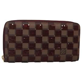 Louis Vuitton-LOUIS VUITTON Damie Payette Zippy Wallet Long Wallet Red N63174 LV Auth BA847AM-Red,Other