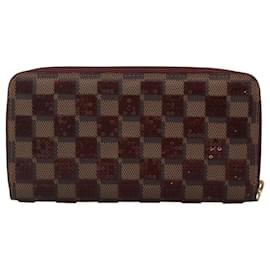 Louis Vuitton-LOUIS VUITTON Damie Payette Zippy Wallet Long Wallet Red N63174 LV Auth BA847AM-Red,Other