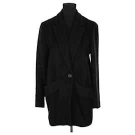 Maje-Wool coat-Black