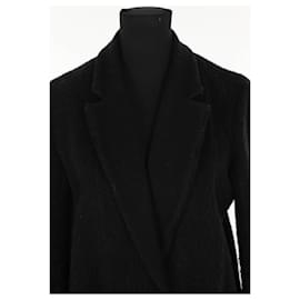 Maje-Wool coat-Black