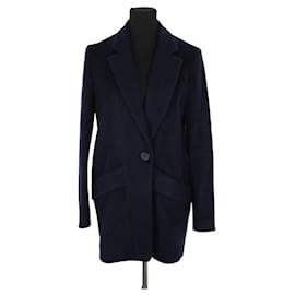 Maje-Wool coat-Blue