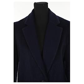 Maje-Wool coat-Blue
