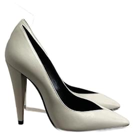 Saint Laurent-SAINT LAURENT Heels T.EU 36 Leather-White