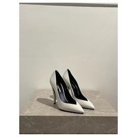 Saint Laurent-SAINT LAURENT Heels T.EU 36 Leather-White