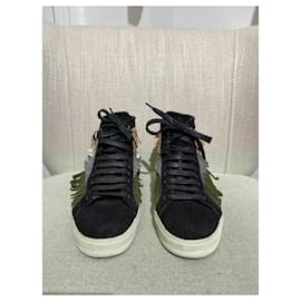Saint Laurent-SAINT LAURENT Trainers T.EU 37.5 Suede-Black