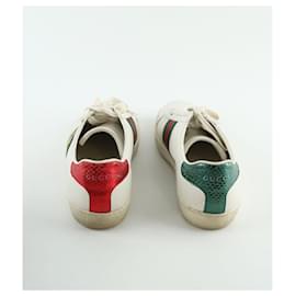 Gucci-Leather sneakers-White