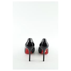 Christian Louboutin-Patented leather heels-Black